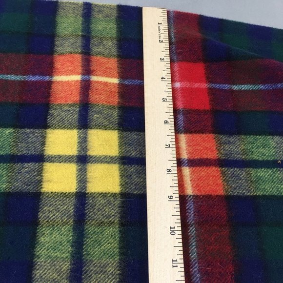 Heritage Traditions Womens Wool Scarf Green Yellow One Size Casual Comfort #0453 - Picture 4 of 6